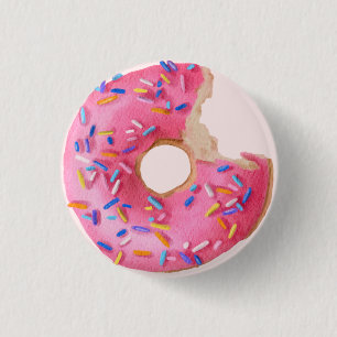 Sprinkled Donut Verjaardagsfeestje Baby shower Fav Ronde Button 3,2 Cm