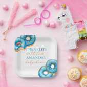 Sprinkled with Love Customizable Square Plate Papieren Bordje (Feest)