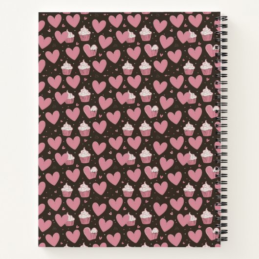 Sprinkleheart Sugar Rush: Cupcake Chaos Couture Notitieboek (Achterkant)