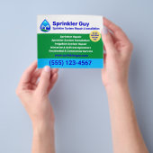 Sprinkler reparatie en installatie flyer (Hand)