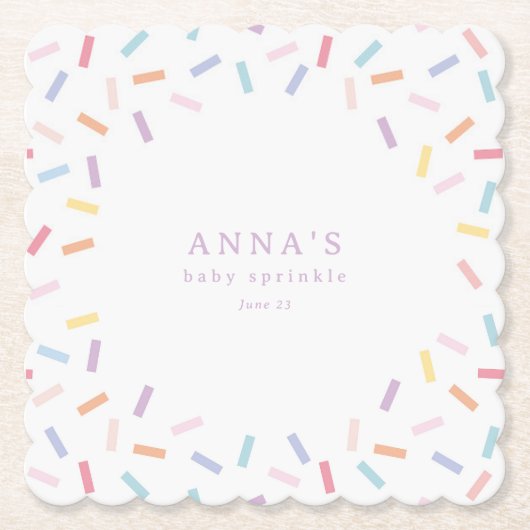 Sprinkles Baby Sprinkle Kartonnen Onderzetters (Voorkant)