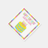 Sprinkles Birthday Cake Personalized Napkins Servet (Hoek)