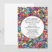 Sprinkles Birthday Party  Kaart (Voorkant / Achterkant)