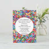 Sprinkles Birthday Party  Kaart (Staand voorkant)