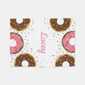 Sprinkles Donuts gepersonaliseerde fleece deken (Voorkant (Horizontaal))