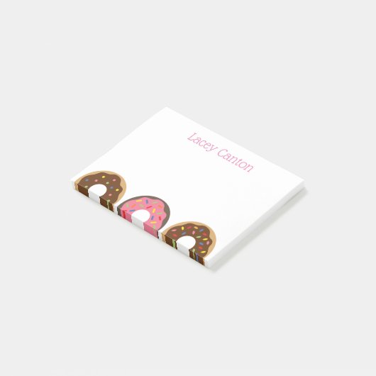 Sprinkles Donuts Gepersonaliseerde Post-it Notitie Post-it® Notes (Schuin)