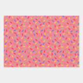 Sprinkles Donuts Stripes Gift Wrap Sheets Inpakpapier Vel (Voorkant)