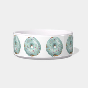 Sprinkles Doughnut met Blue Frosting. Voerbakje