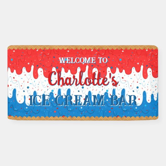 Sprinkles en America Ice Cream Spandoek (Horizontaal)