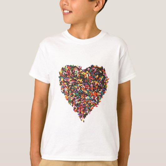 Sprinkles Heart Kinderen T-Shirt (Voorkant)