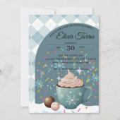 Sprinkles Hot Cocoa Winter Snowflakes Baby shower Kaart (Voorkant)