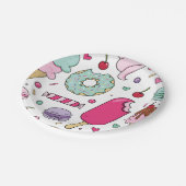 Sprinkles Ijs en Cake Verjaardag Papieren Bordje (Gekanteld)