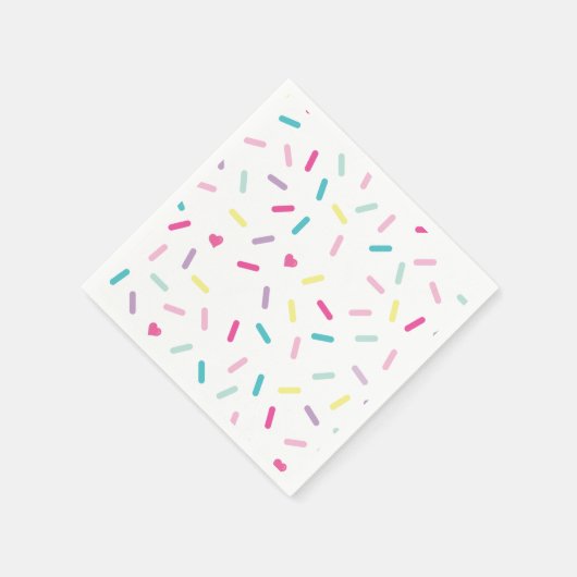 Sprinkles Ijs en Cake Verjaardag Servet (Hoek)