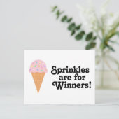 Sprinkles is voor winnaars, Champ. Briefkaart (Staand voorkant)