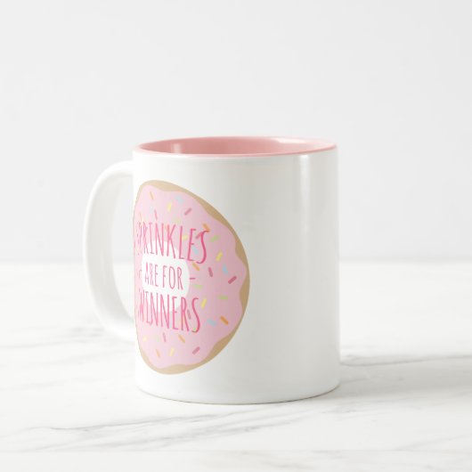 Sprinkles is voor Winners Funny Donut Mok (Voorkant links)