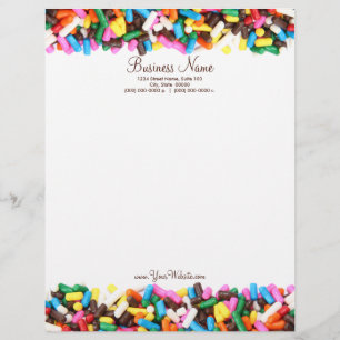 Sprinkles Letterhead Briefhoofd Sjabloon