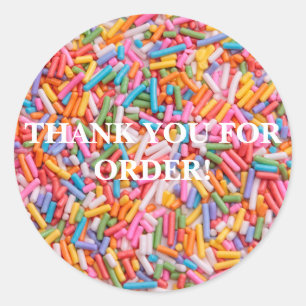 SPRINKLES MERCI STICKERS personnalisables