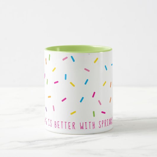 SPRINKLES modern schattig patroon kleurrijk Mok (Midden)