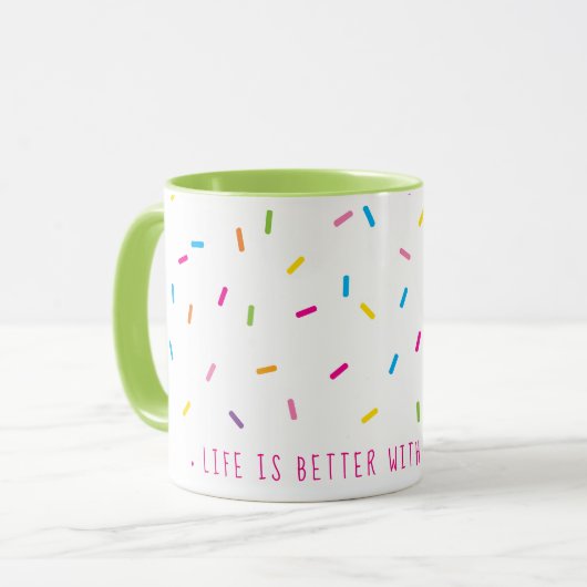 SPRINKLES modern schattig patroon kleurrijk Mok (Voorkant links)