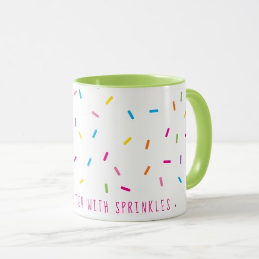 SPRINKLES modern schattig patroon kleurrijk Mok (Voorkant rechts)