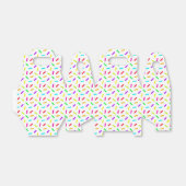 Sprinkles Patroon Kleurrijk Aangepast Bedankdoosjes (Uitgevouwen)