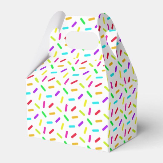 Sprinkles Patroon Kleurrijk Aangepast Bedankdoosjes (Voorkant Zijde)