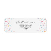 Sprinkles Return Address Label (Voorkant)