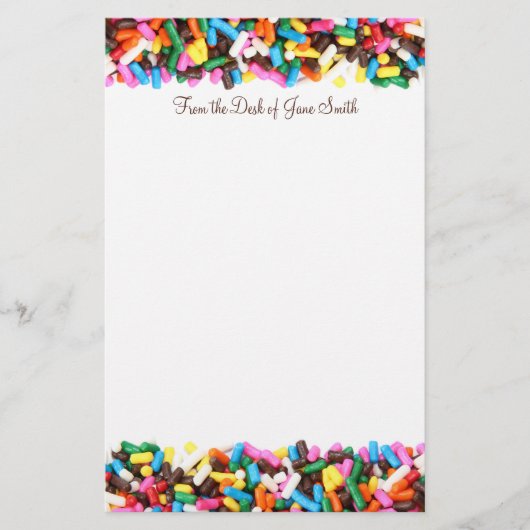 Sprinkles Stationery Briefpapier (Voorkant)