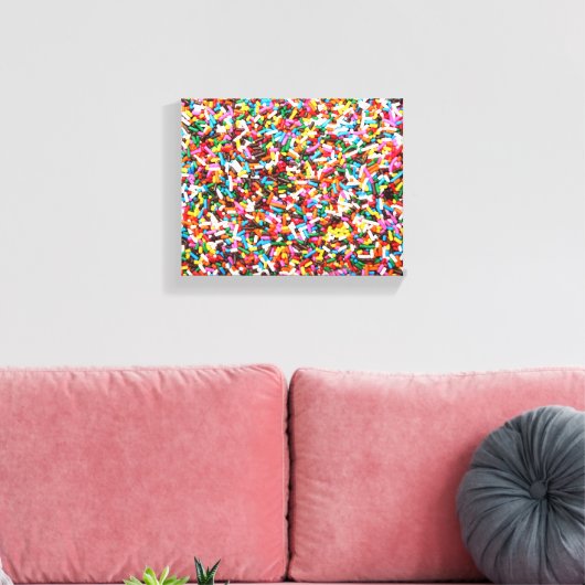 Sprinkles Stretched Canvas afdrukken (Insitu (Woonkamer))