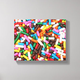 Sprinkles Wrapped Canvas Afdruk