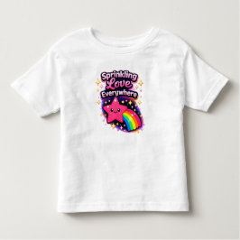 Sprinkling Love Everywhere 2– Cute Toddler Gir Kinder Shirts