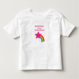 Sprinkling Love Everywhere Star – Cute Toddler Gir Kinder Shirts