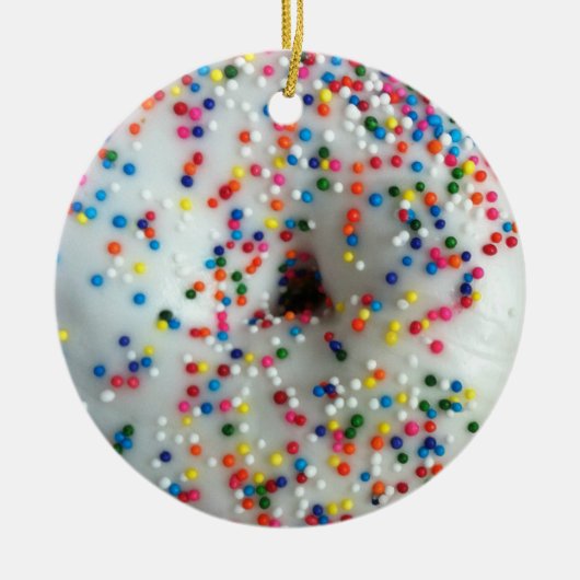 SprinsesDoughnut Keramisch Ornament (Voorkant)