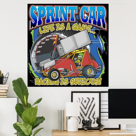Sprint-autoleven Poster (Thuiskantoor)
