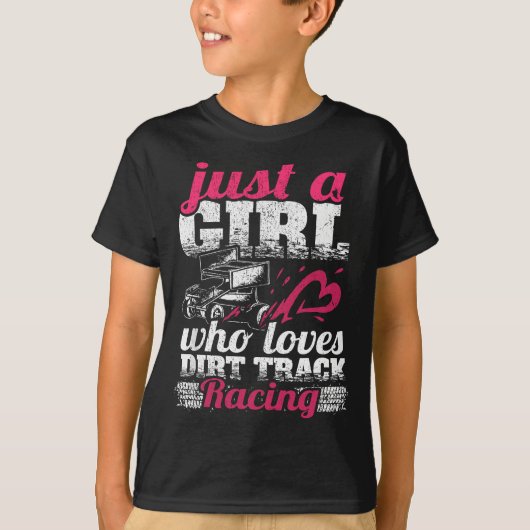 Sprint Car Lover is gewoon een meisje dat van het  T-shirt (Voorkant)