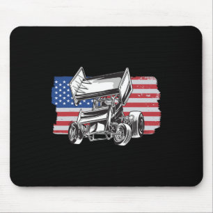 Sprint Car Racing Usa Vlag Muismat