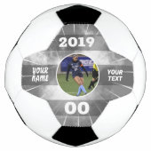 Sprint Custom Soccer Ball Black (Devant)