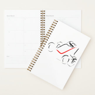 Sprintcar 01 Zwart en Rood Planner
