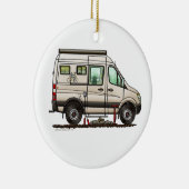 Sprinter Camper Van RV happy camper Keramisch Ornament (Rechts)