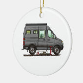 Sprinter Camper Van RV happy camper Keramisch Ornament (Links)