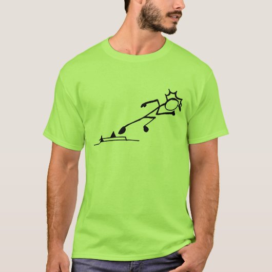 Sprinter Stickman Track en Field T-shirt (Voorkant)