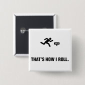 Sprinter Vierkante Button 5,1 Cm (Voorkant /achterkant)