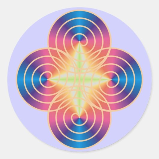 Spriralis prisma stickers (Voorkant)
