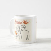 "Spritz me!" Flirty Italiaans Aperitivo Paar Mok (Voorkant links)