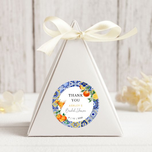 Spritz Mediterrane Bruidsborrel Ronde Sticker