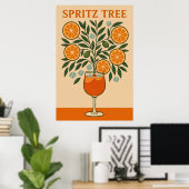Spritz Tree - Cocktail Art Print (Thuiskantoor)