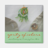 Spritz van kleuren magneet (Voorkant)