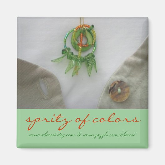 Spritz van kleuren magneet (Voorkant)