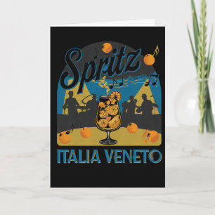 Spritz Veneto Italië Vintage Oranje Wijn Staart 5  Kaart