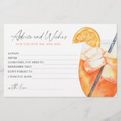 Spritz vrijgezellenfeest - advies en wensen briefpapier (Voorkant)